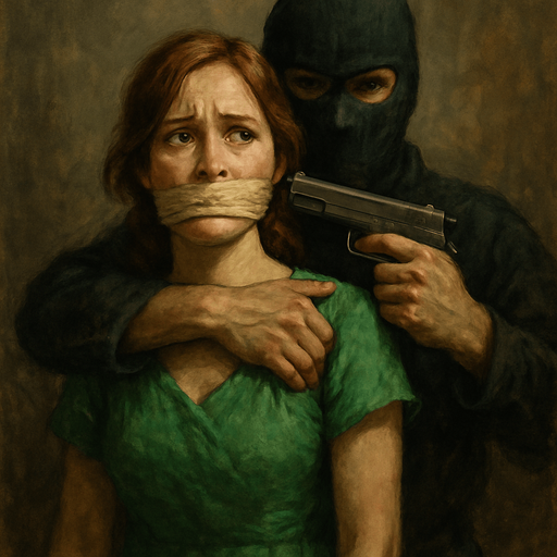 HOSTAGE WİTH GREEN DRESS WOMAN