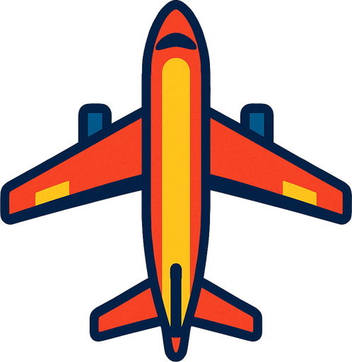 tepeden bakış uçak.
In-Game asset.  2d.  High contrast.  No shadows