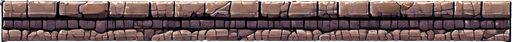 Same stone platform with irregular brick on the underside and some green slime.