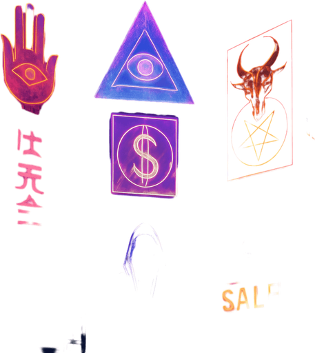 cyberpunk neon anime metropolis skyline corporate holograms billboards, occult-capitalism-consumerism imagery nighttime futuristic architecture glow