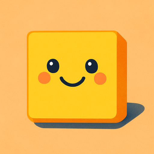 A happy square with shadow