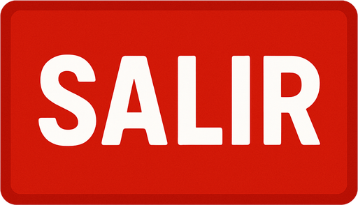 crea un rectangulo rojo que diga salir, simple.
In-Game asset.  2d.  High contrast.  No shadows