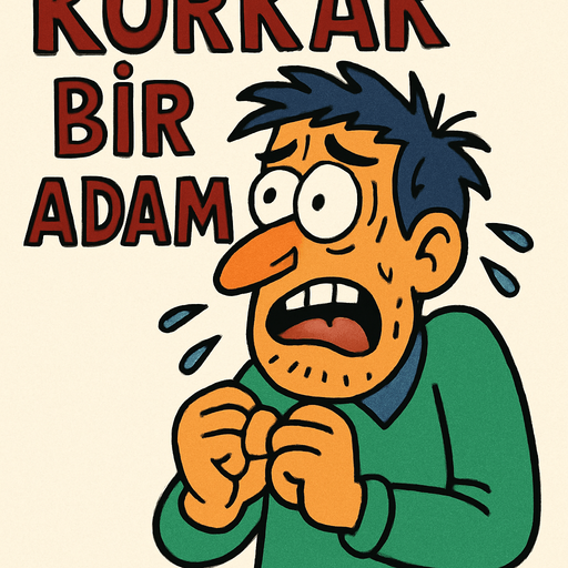 KORKAK BİR ADAM.
In-Game asset.  2d.  High contrast.  No shadows