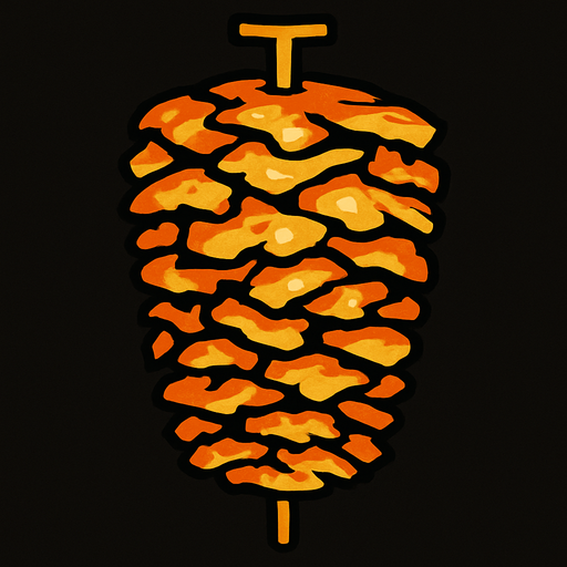 chicken doner.
In-Game asset.  2d.  High contrast.  No shadows