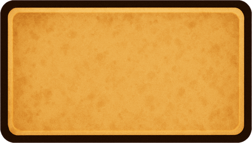 dikdörtgen olsun içi notsarjik rengde olsun buton olarak kullanılacak genişliği uzun hiç bir yazı içermesin.
In-Game asset.  2d.  High contrast.  No shadows