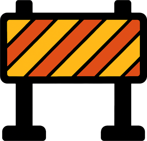 bariyer.
In-Game asset.  2d.  High contrast.  No shadows