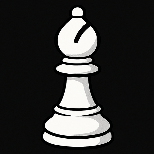 beyaz satranç fili.
In-Game asset.  2d.  High contrast.  No shadows