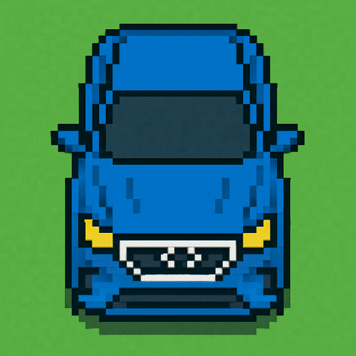 pixel art Togg bird's eye view.
In-Game asset.  2d.  High contrast.  No shadows