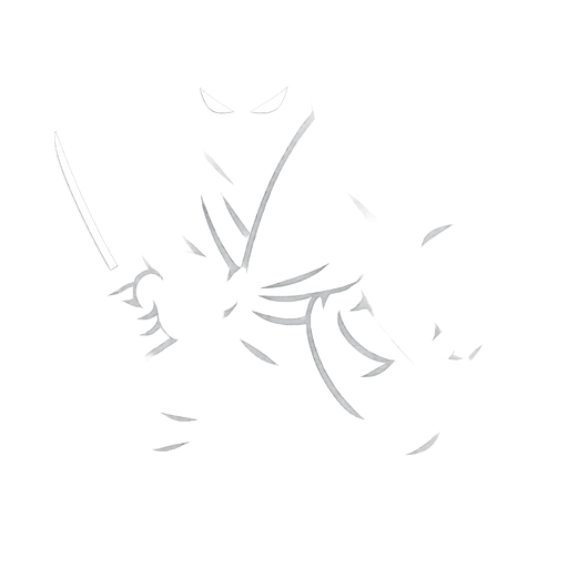 A shadow ninja.
In-Game asset.  2d.  High contrast.  No shadows