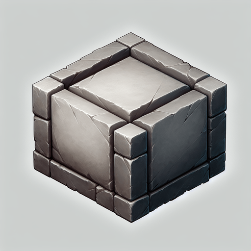 stone square, bevelled edges. 2d in-game asset, blank background, high contrast, no shadows, single-game texture.
Single Game Texture. In-Game asset. 2d. Blank background. High contrast. No shadows.