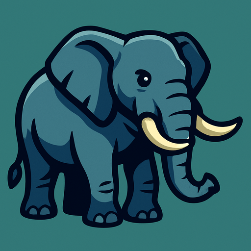 Elephant.
In-Game asset.  2d.  High contrast.  No shadows