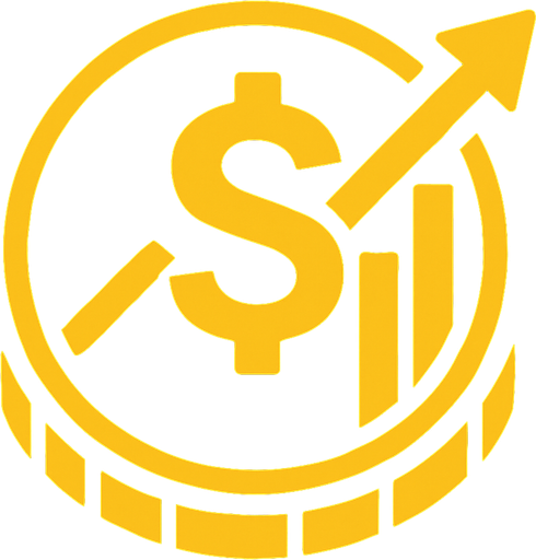 finans logosu.
In-Game asset.  2d.  High contrast.  No shadows