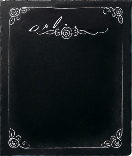 Word "ELIXIR" handwritten in chalk aligned at the top