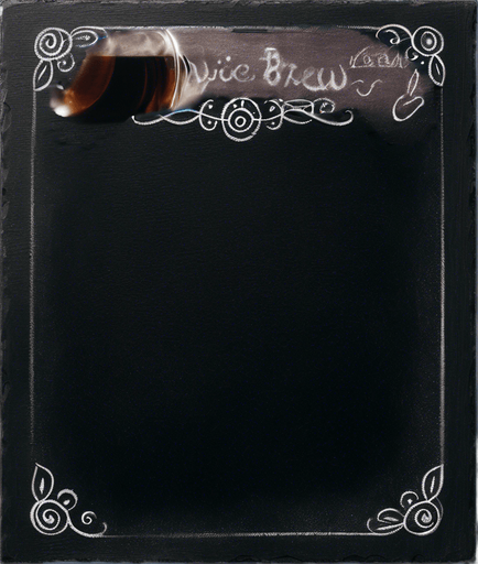 "NOVICE BREW" in chalk