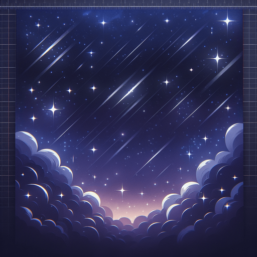 一个太空星空背景,唯美，浪漫.
Single Game Texture. In-Game asset. 2d. Blank background. High contrast. No shadows.