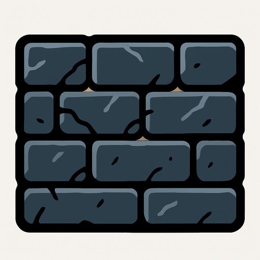 Wallblock.
In-Game asset.  2d.  High contrast.  No shadows