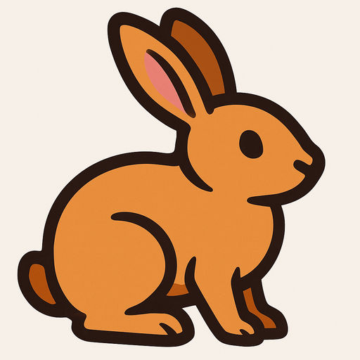 Rabbit.
In-Game asset.  2d.  High contrast.  No shadows