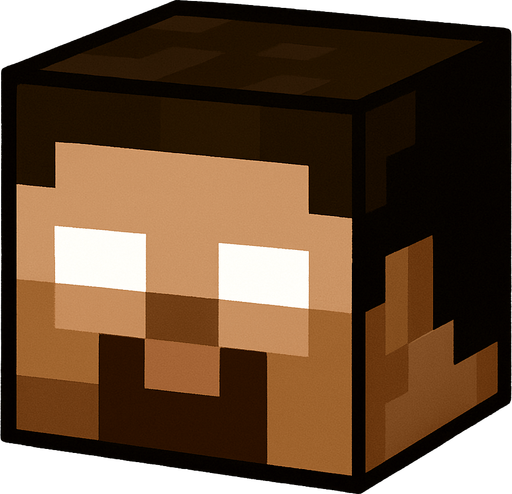 herobrine_head.
In-Game asset.  2d.  High contrast.  No shadows