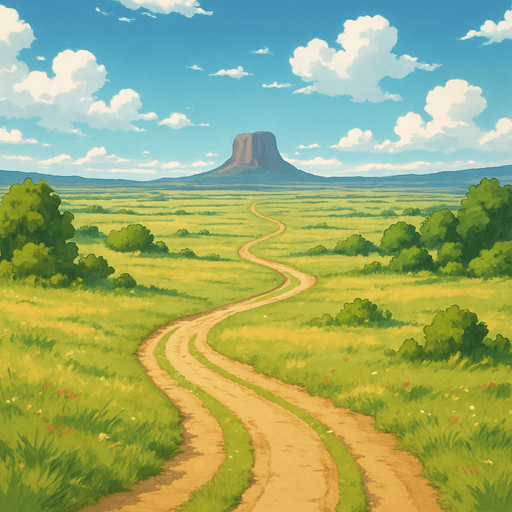 image nature landscape mato tipila look very small  more more 1000 km far distance hill usa. trail race track
In-Game asset.  2d anime