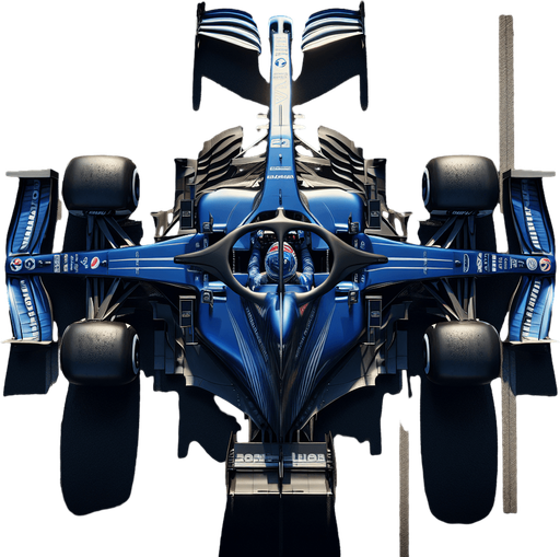 F1 car from upwards