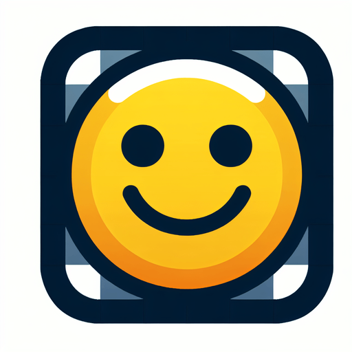 Simple flat icon, 200x200pixels, one bright color smiley with border. No shadows, top down view, transparent background.
Single Game Texture. In-Game asset. 2d. Blank background. High contrast. No shadows.