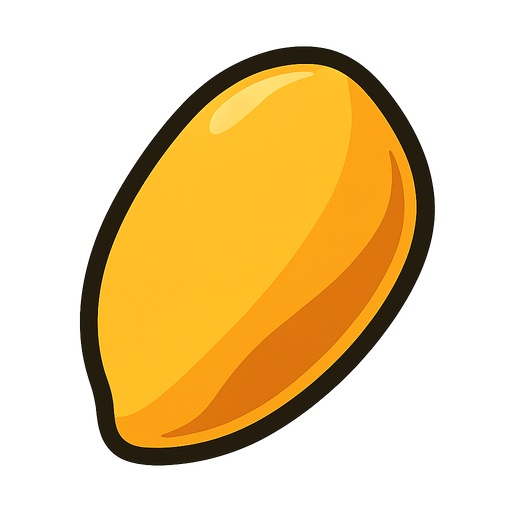corn seed.
In-Game asset.  2d.  High contrast.  No shadows
