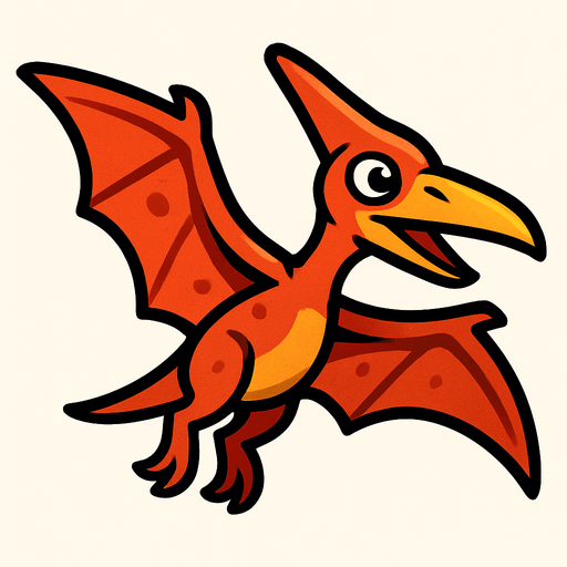 Pterodactyl.
In-Game asset.  2d.  High contrast.  No shadows