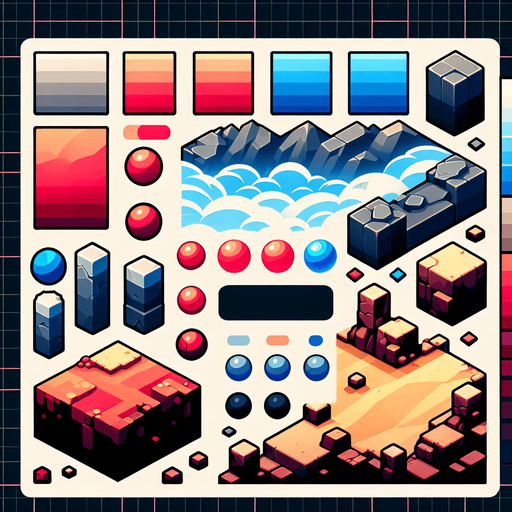 obstacle red and blu.
Single Game Texture.  In-Game asset.  2d.  Blank background.  High contrast.  No shadows