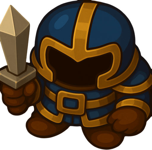 change the color theme to blue, brown and gold, but keep the sword silver