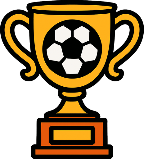 football cup.
In-Game asset.  2d.  High contrast.  No shadows