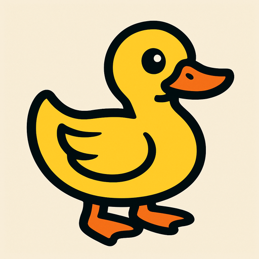Duck.
In-Game asset.  2d.  High contrast.  No shadows
