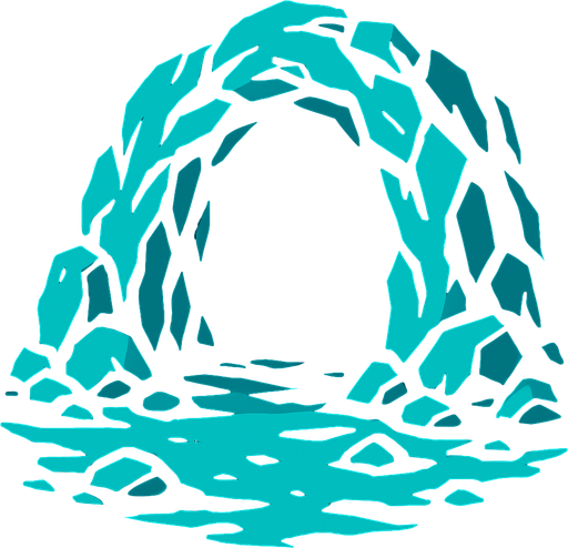 cave.
In-Game asset.  2d.  High contrast.  No shadows
