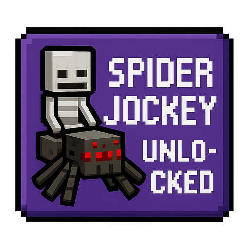 Spider jockey unlocked button.
In-Game asset.  2d.  High contrast.  No shadows