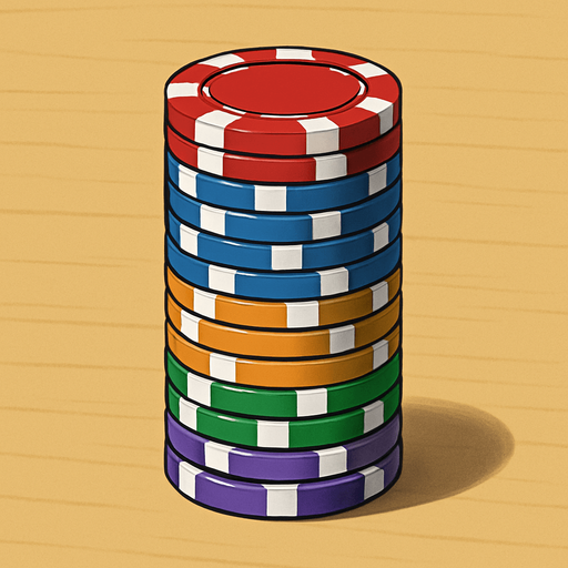 A stacked pile of some of these chips.