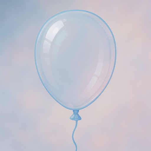 Transparent ballon shape.