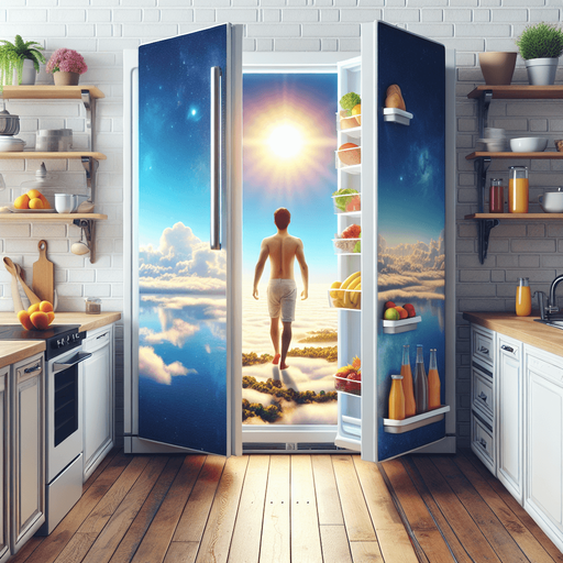 buzdolabı kapakları açık