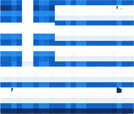 greece flag.
Single Game Texture. In-Game asset. 2d. Blank background. High contrast. No shadows.