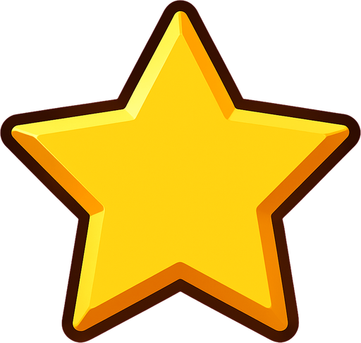 star.
In-Game asset.  2d.  High contrast.  No shadows