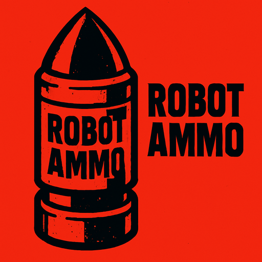 robot ammo very red very big.
In-Game asset.  2d.  High contrast.  No shadows