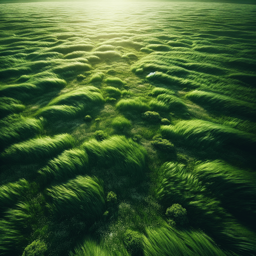 grass top view.