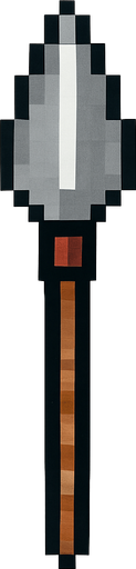 Generame una lanza pixelar.
In-Game asset.  2d.  High contrast.  No shadows