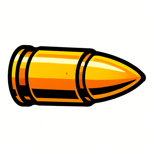 mermi.
In-Game asset.  2d.  High contrast.  No shadows