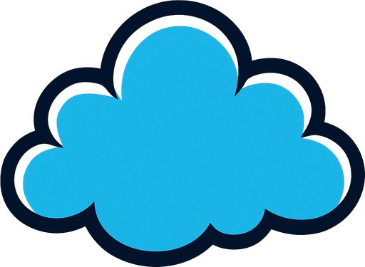 cloud.
In-Game asset.  2d.  High contrast.  No shadows