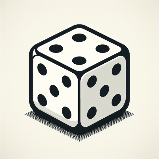six sided dice.
Single Game Texture. In-Game asset. 2d. Blank background. High contrast. No shadows.
