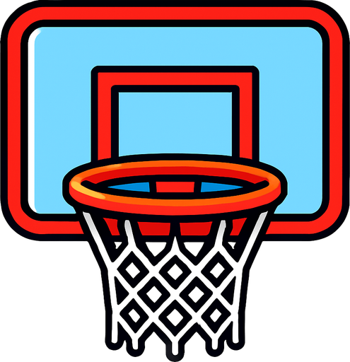 BASKET BALL HOOP.
In-Game asset.  2d.  High contrast.  No shadows