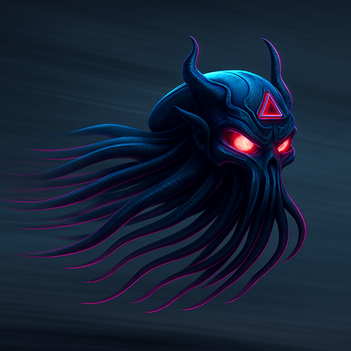 Suspended midair, flying fast, tentacles behind, fully in frame no edges cut off