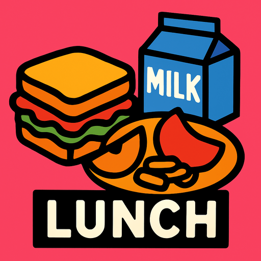 lunch.
In-Game asset.  2d.  High contrast.  No shadows