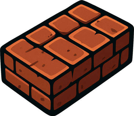 Brick.
In-Game asset.  2d.  High contrast.  No shadows