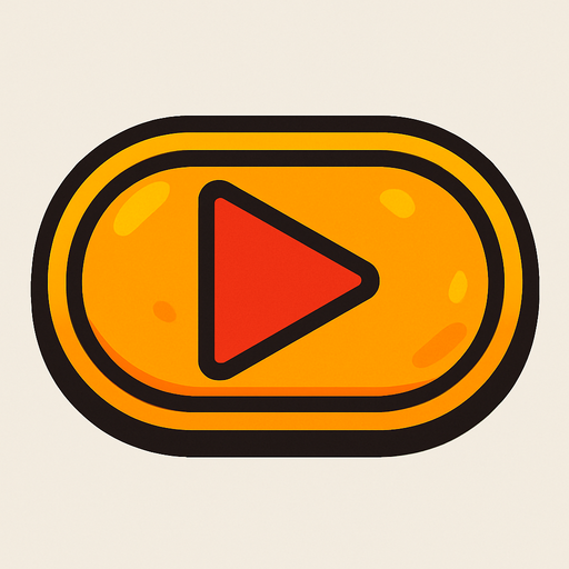 play button for video game.
In-Game asset.  2d.  High contrast.  No shadows