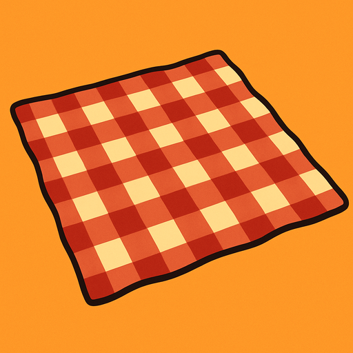 picnic rug bg.
In-Game asset.  2d.  High contrast.  No shadows